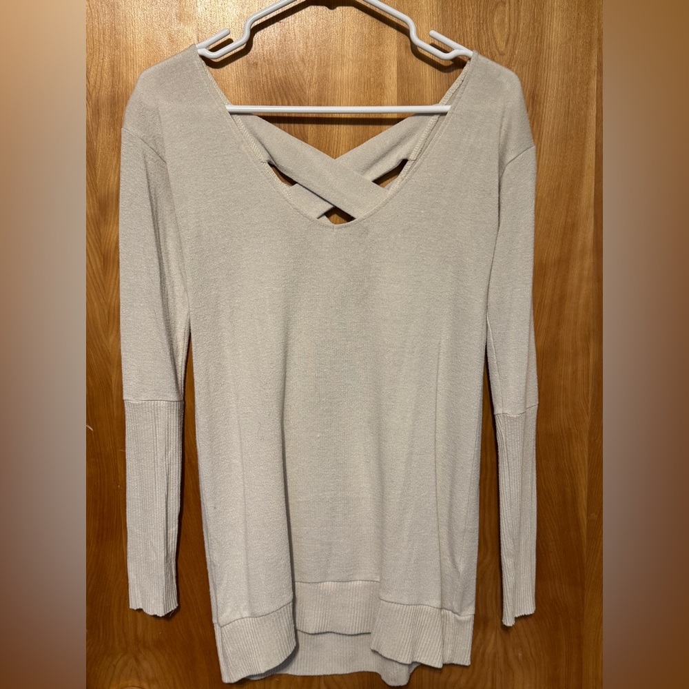 Chance or Fate Cream Long Sleeve Top